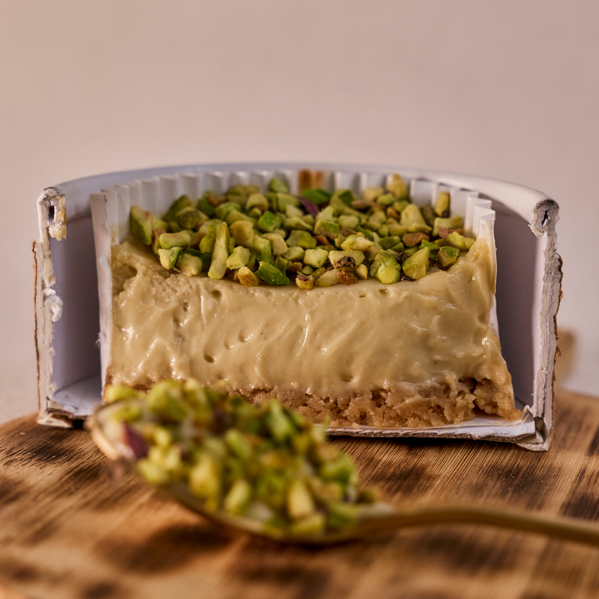 Cheesecake de pistacho